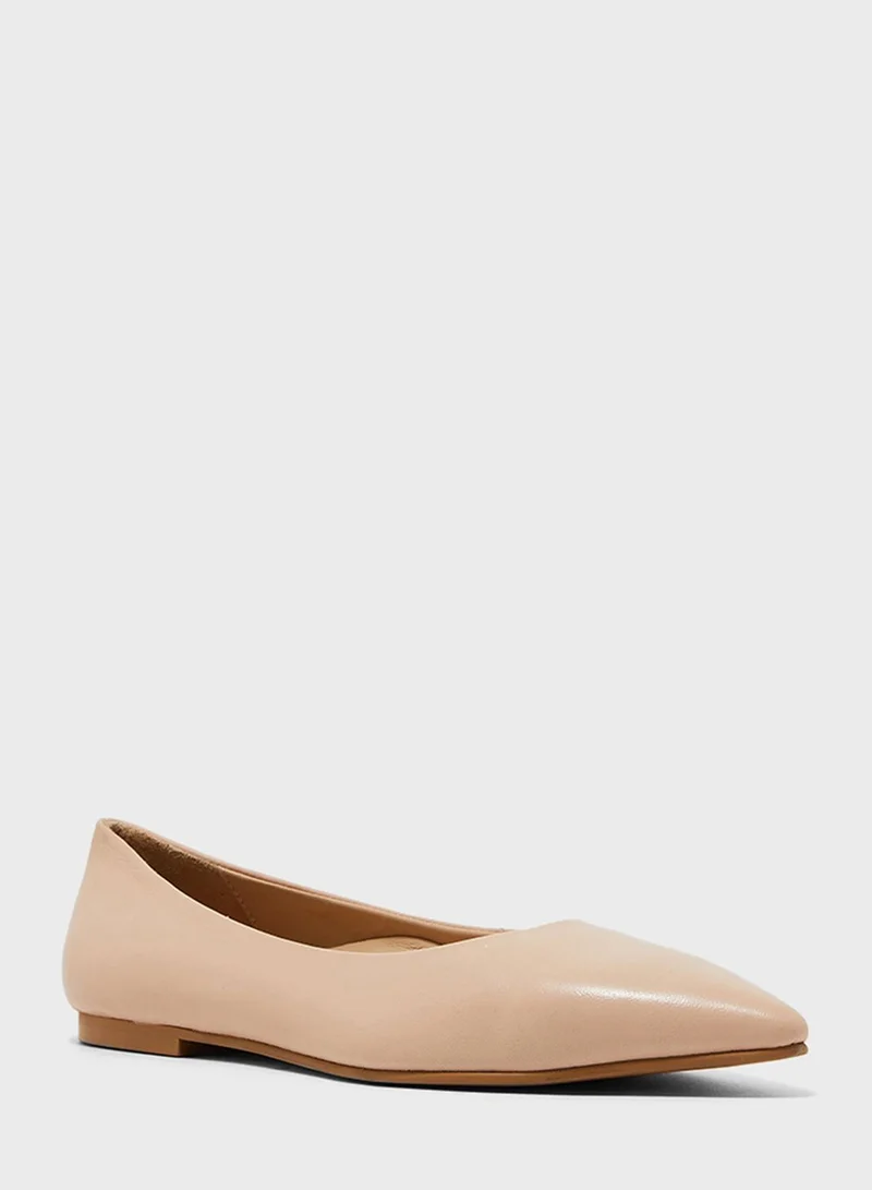 Hush Puppies Pointed Toe Ballerinas