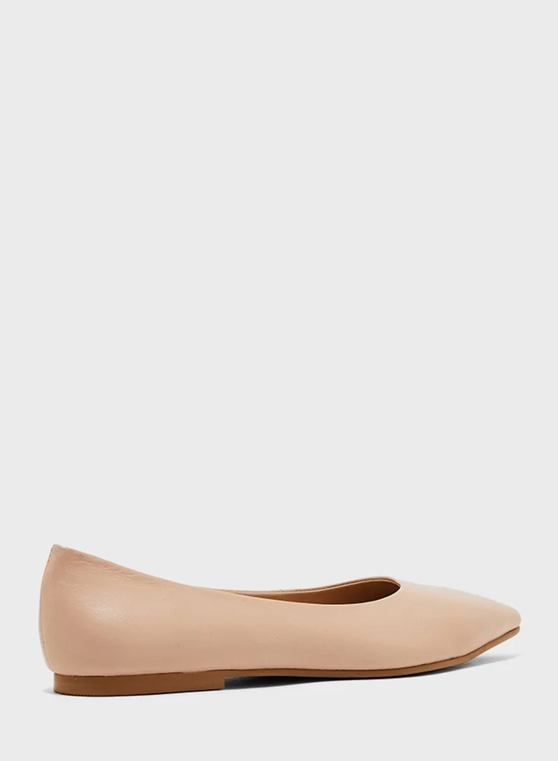 Hush Puppies Pointed Toe Ballerinas