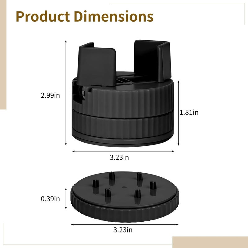 4 Pcs Adjustable Bed Lifts, Expandable Furniture Risers for Desk, Sofa, Chair, Table, Noise-Reducing Floor Pads, Supports 1100 Lbs Capacity - Image 4