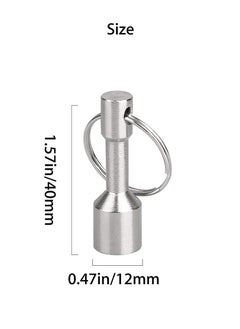 Excefore Metal Magnet Keychain 4 Pack, Metals Test Magnet Hanging Keys Holders, Strong Magnetic Pendant Weight Key Chain, Jewelry Test Magnet, Pocket Keyring Magnet Holder with Split Ring  - Image 2