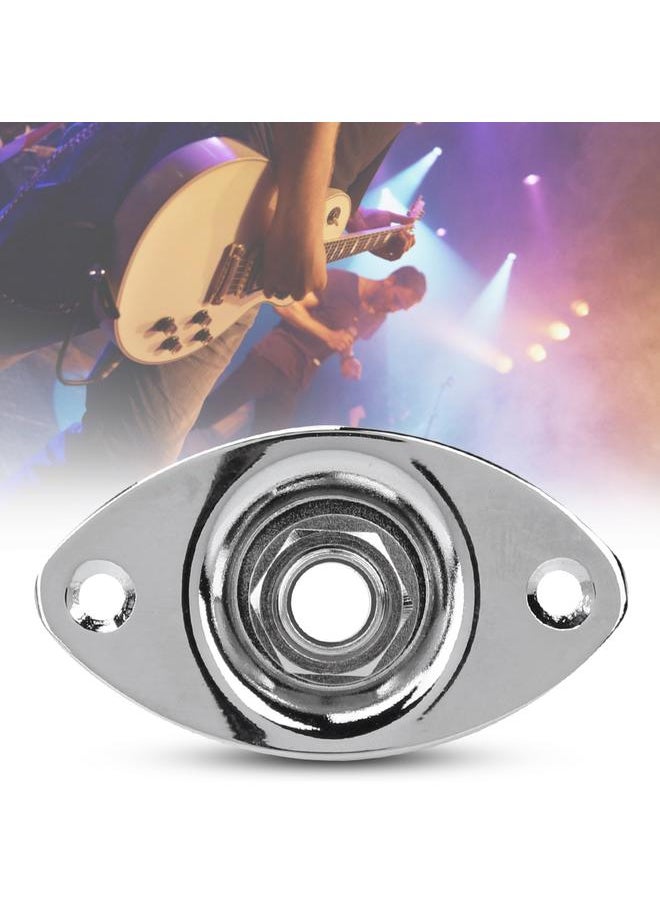 Thoraya 1/4 Guitar Output Input Jack Plug Socket 6.35mm for Electric Guitars Basses Musical Chromium  - Image 5