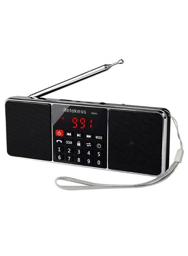 Retekess راديو TR602 FM / AM متعدد النطاقات مستقبل راديو رقمي مكبرات صوت بلوتوث مشغل MP3 مخرج سماعة AUX دعم بطاقة TF وقراءة U Drive - Image 1