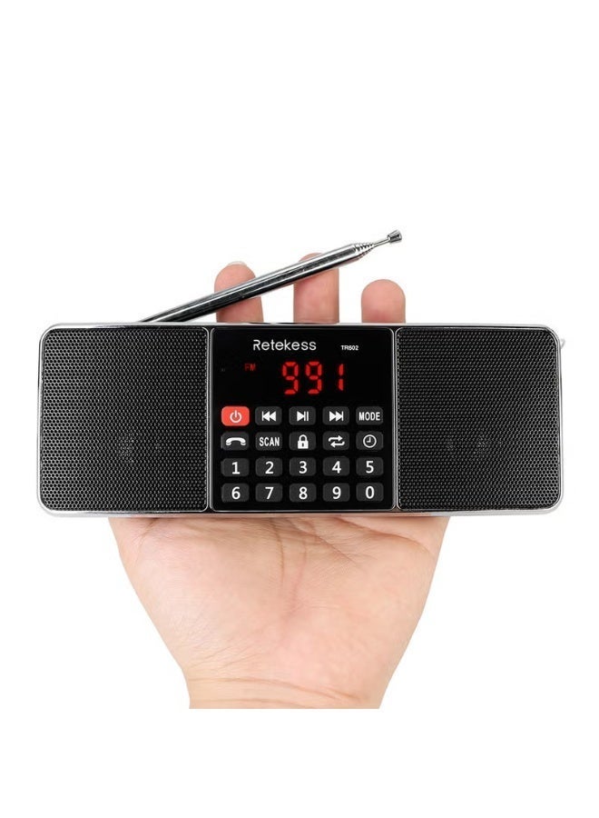 Retekess راديو TR602 FM / AM متعدد النطاقات مستقبل راديو رقمي مكبرات صوت بلوتوث مشغل MP3 مخرج سماعة AUX دعم بطاقة TF وقراءة U Drive - Image 2
