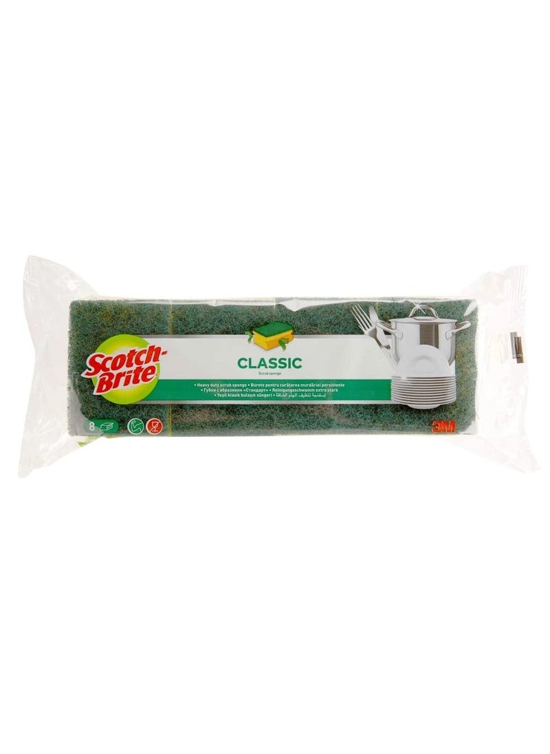 3M Scotch 3M Scotch-Brite Classic Nail Saver Scrub Sponge Pack (8 Pc.) 