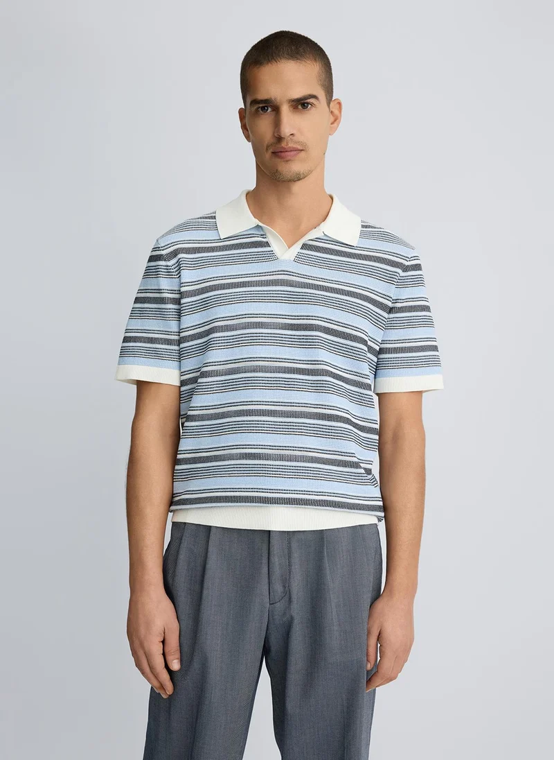 Liu Jo Men_x001A_S Jacquard Polo Shirt