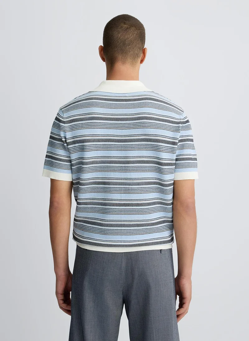 Liu Jo Men_x001A_S Jacquard Polo Shirt