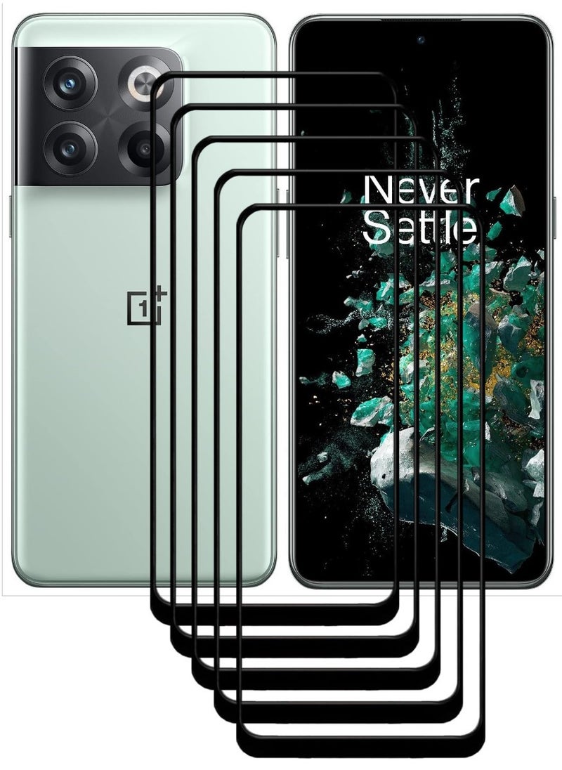 ACLIX 5 Pieces Antistatic ESD Dustproof Premium Quality High Definition Tempered Glass Screen Protector Designed For OnePlus 10T - Image 1