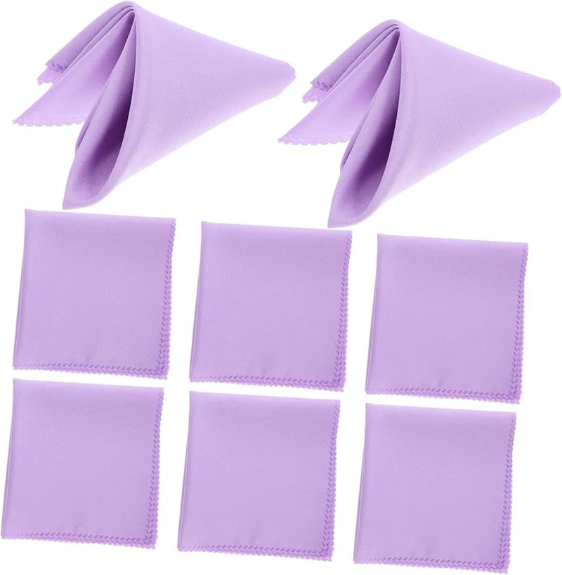 10 قطعة مناديل قماشية بلون صلب قابلة للغسل عالية الامتصاص لحفلات العشاء والزفاف - Image 1