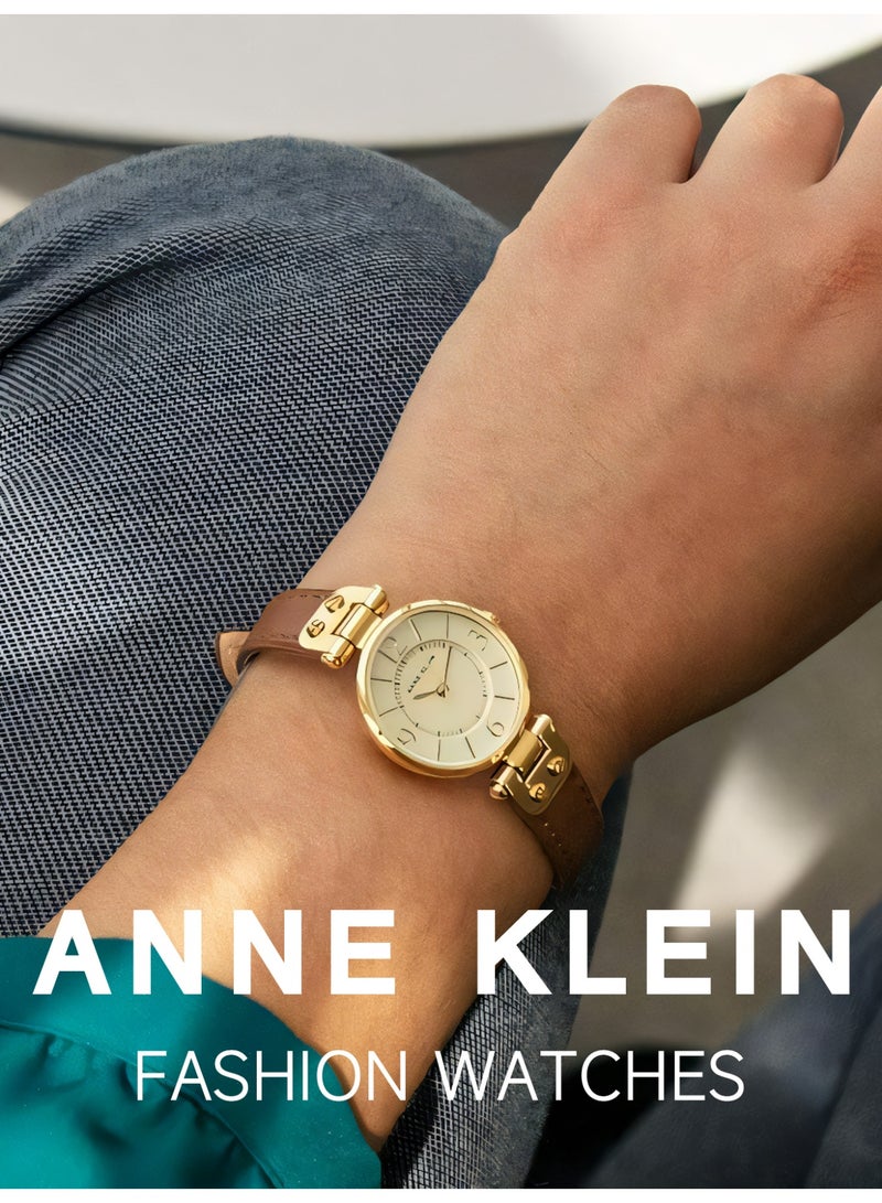 آن كلاين ساعة اسوارة نسائية كلاسيكية سهلة القراءة وساعة يد للسيدات - Image 2