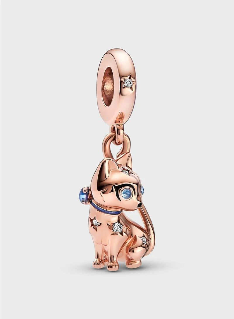 PANDORA Sparkling Pet Cat Dangle Charm