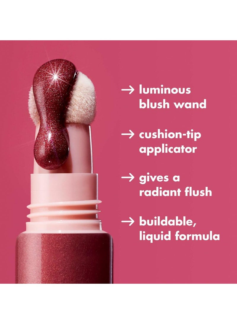 إلف أحمر الخدود السائل من هالو جلو بيوتي لخدود متوهجة ومشرقة، غني بالسكوالان، نباتي ولم يتم الإساءة إلى الحيوانات لتصنيعه. - Image 4