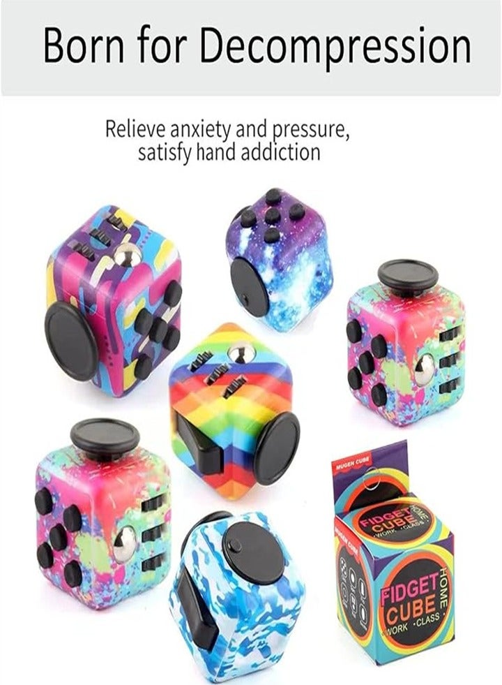 Stress relief magic cube, release pressure magic cube, kill time magic cube set, suitable for adults and children to relieve stress anxiety toys creative gifts, soft material (camouflage color 2PC) - Image 5