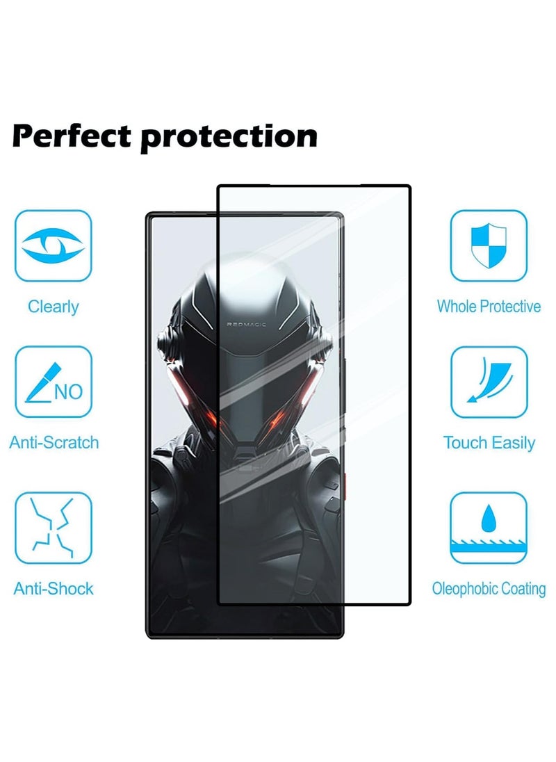 Generic 2 Pack Screen Protector for ZTE Nubia Red Magic 9 Pro / 9 Pro+ / 9S Pro / 9S Pro+. 2 Tempered Glass Screen Protector,Case Friendly,Scratch Resistant  - Image 2