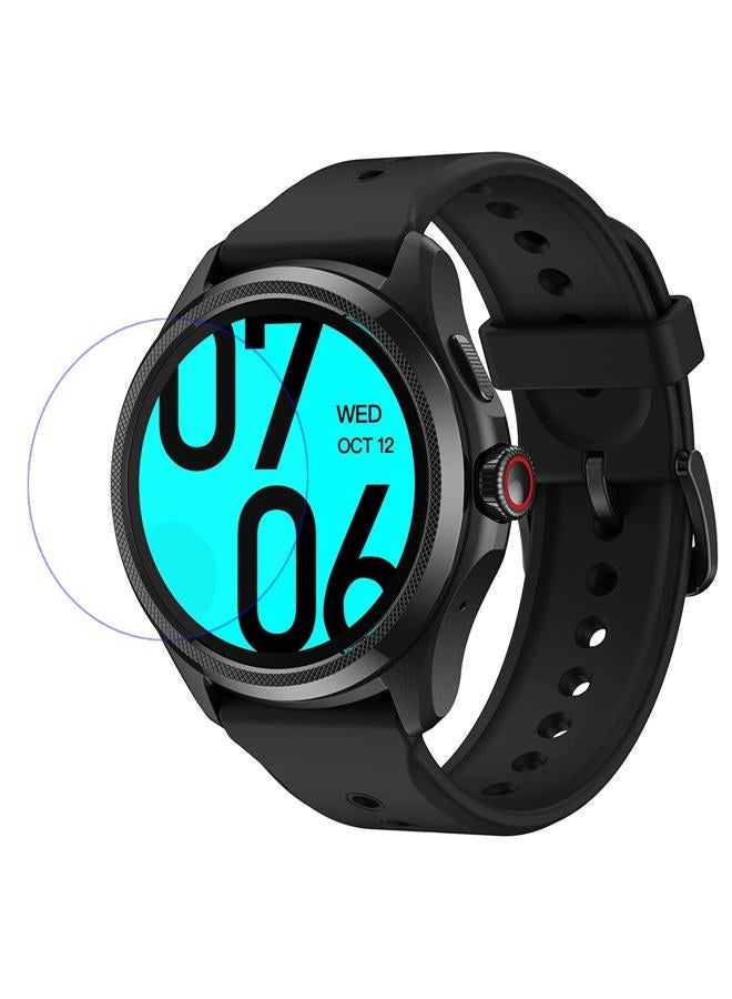 Disscool Tempered Glass Screen Film Protector Compatible with TicWatch Pro 5, 0.33mm Protector Anti Scratch Smart Watch Accessory - Image 2