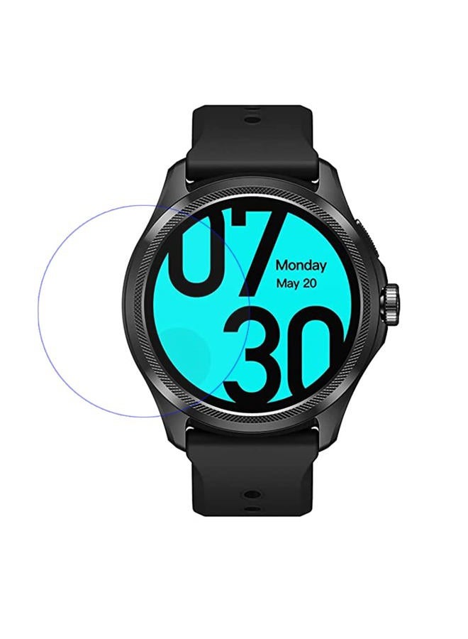 Disscool Tempered Glass Screen Film Protector Compatible with TicWatch Pro 5, 0.33mm Protector Anti Scratch Smart Watch Accessory - Image 1