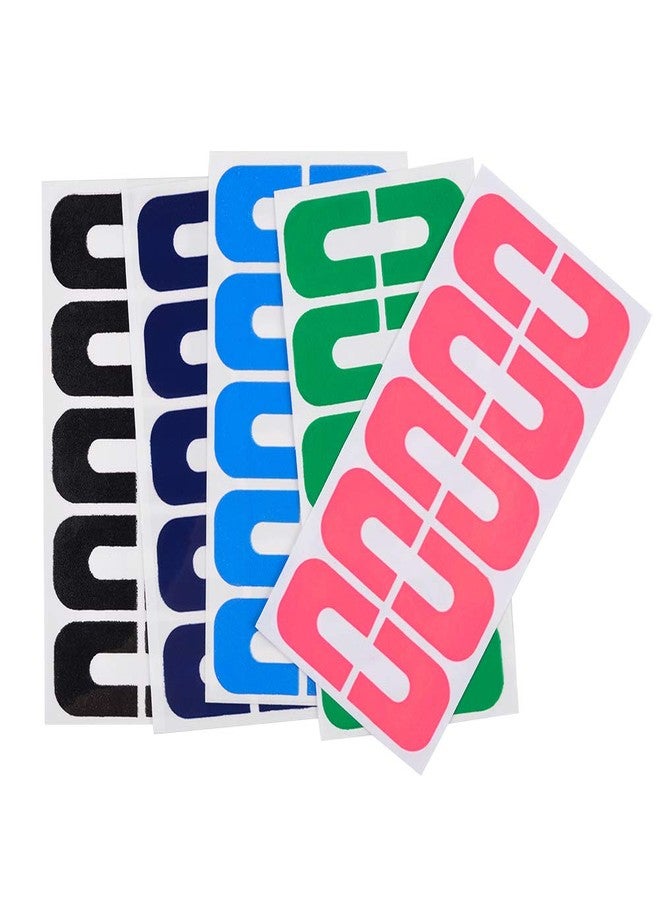 WEILUSI Nail Protector Nail Art Plastic Peel Off Sticker U-Shape Tape Polish Guards Cuticle Protectors Disposable 10 Sheets 100pcs - Image 5