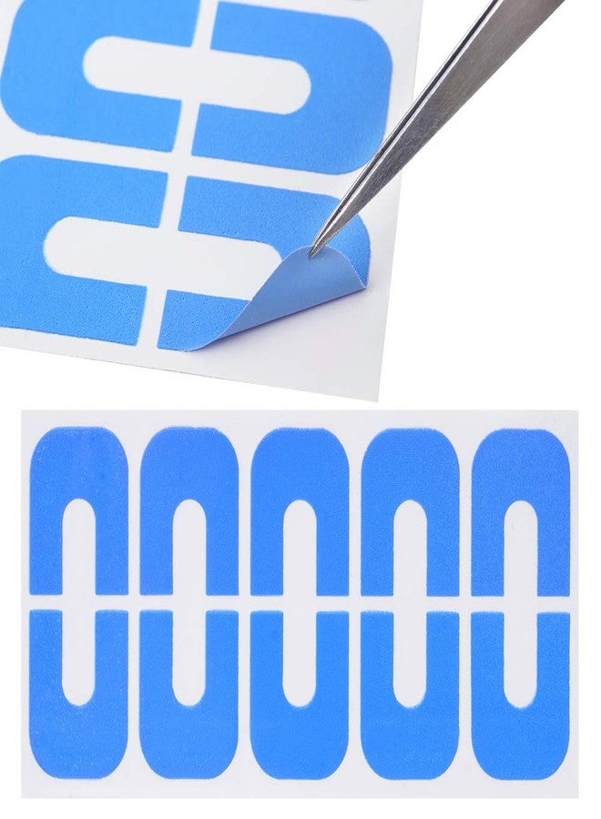 WEILUSI Nail Protector Nail Art Plastic Peel Off Sticker U-Shape Tape Polish Guards Cuticle Protectors Disposable 10 Sheets 100pcs - Image 4
