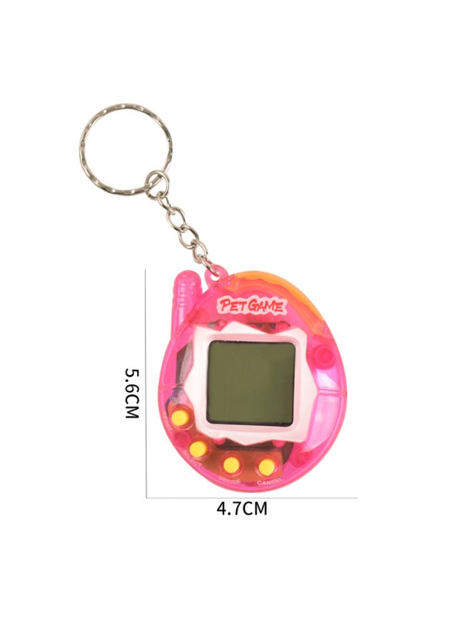 Virtual Electronic Pet Machine Handheld Mini Pet Game Machine Exotic Electronic Toys-Color:Transparent Blue (ring)  - Image 5