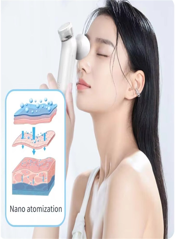 Hot and cold compress eye mask, handheld multi-functional spray moisturizer to relieve eye fatigue (white) - Image 3