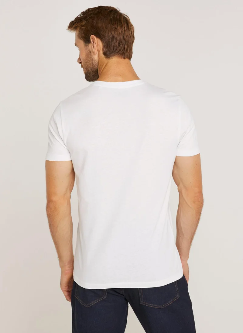 Matalan White Essential V-Neck T-Shirt