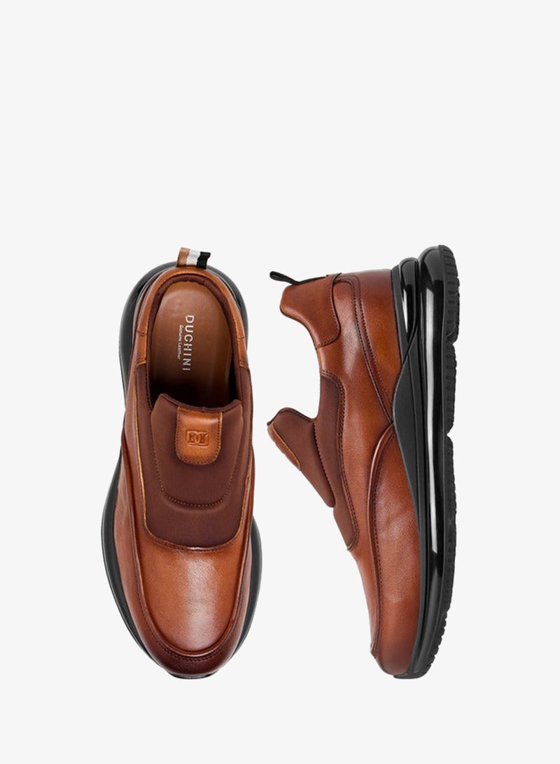 دوتشيني أحذية رجالية بدون أربطة بنقش شعار - Image 3