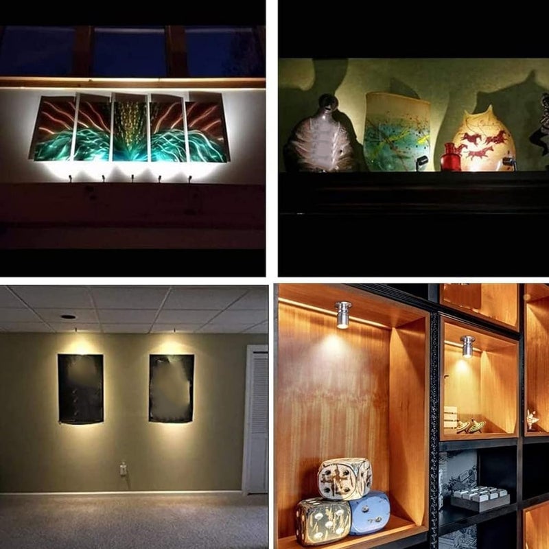 مصابيح LED صغيرة YWBL-WH، مزودة بطاقة USB، تصميم مدمج، سهلة التركيب، قابلة لضبط السطوع، مناسبة للديكور الداخلي، مع كابل طوله 6.6 قدم، لون فضي، YWBL-WHviustbky9e-16 - Image 4