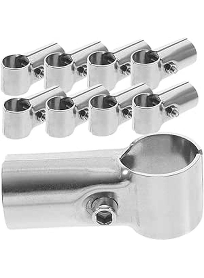 12Pcs Stainless Steel Rail T Clamps Pole Connectors For Easy Fencing Installation - Image 1