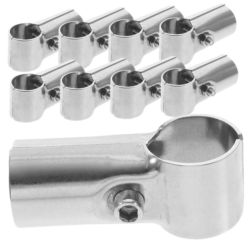 12Pcs Stainless Steel Rail T Clamps Pole Connectors For Easy Fencing Installation - Image 2