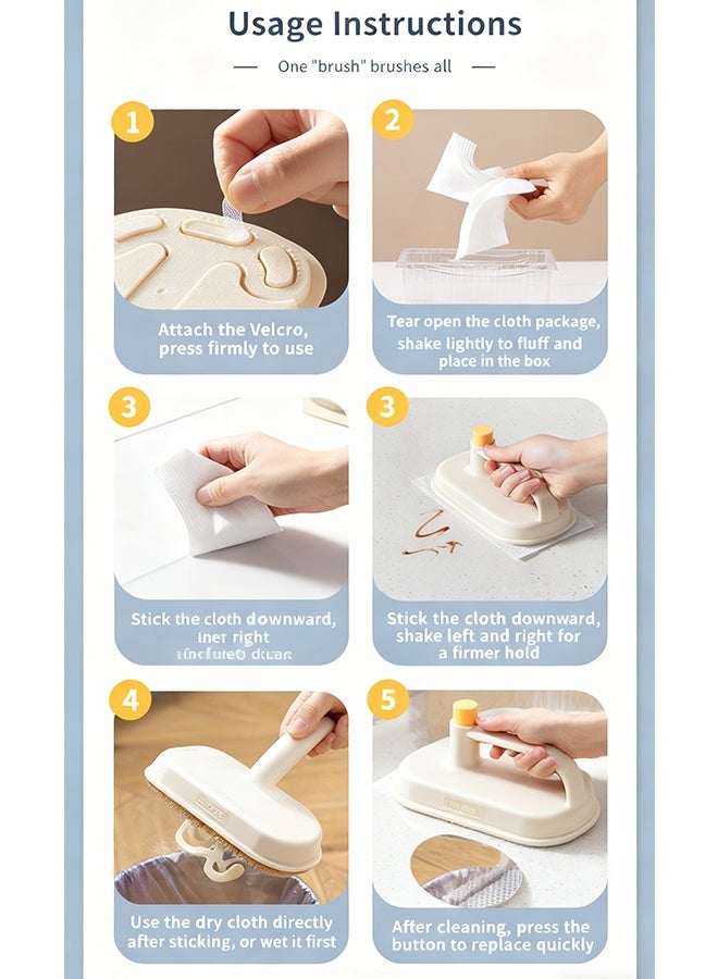 50 Pack Magic Sponge Eraser Disposal Cleaning Sponges in Bulk - Multi Surface Power Scrubber Foam Cleaning Pads - Bathtub, Floor, Baseboard, Bathroom, Wall Cleaner - Image 3