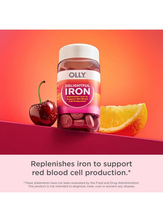 OLLY أقراص حديد قابلة للمضغ من OLLY، مكمل حديد من AB Fortis، بنكهة فواكه، إمداد لمدة 30 أو 20 يوم - 60 حبة - Image 5