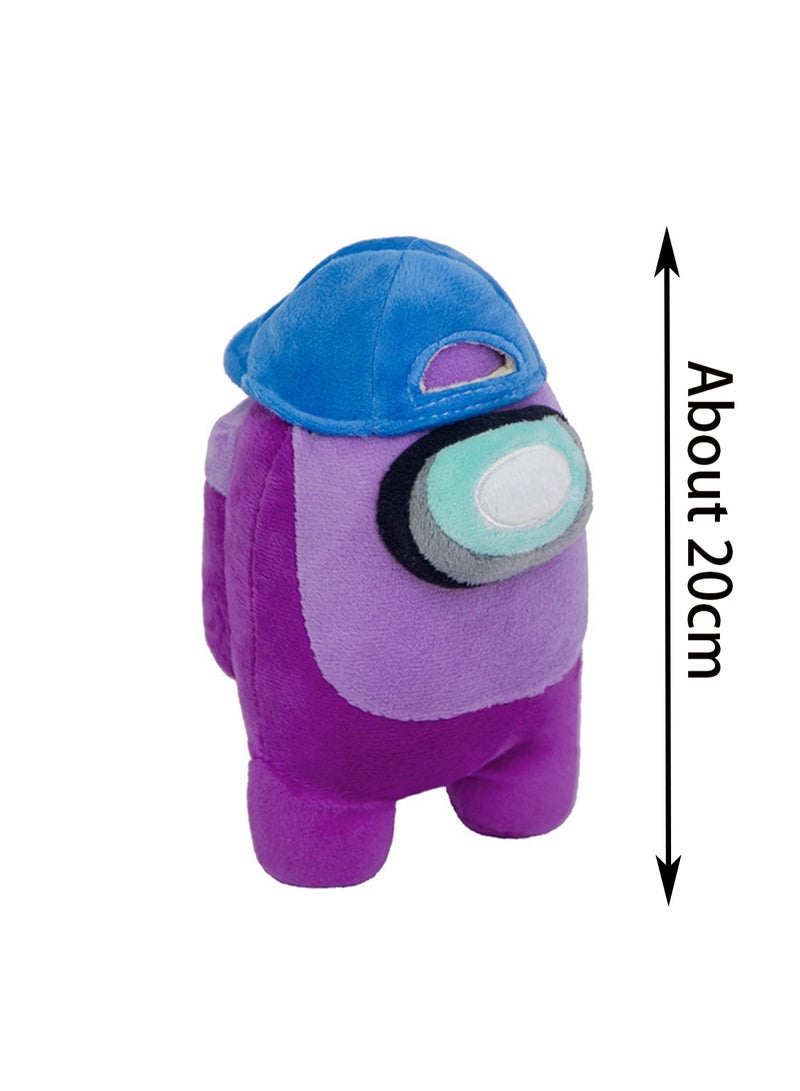 Blue Hat Plush Toy Game Peripheral Pendant, Soft Plush Doll Toy Boy Girl Birthday Gift (20cm)  - Image 2