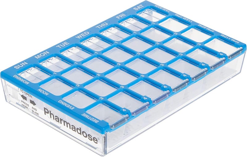 Ezy Dose Pharmadose 4-Times-A-Day Weekly Pill Reminder Organizer - Image 1