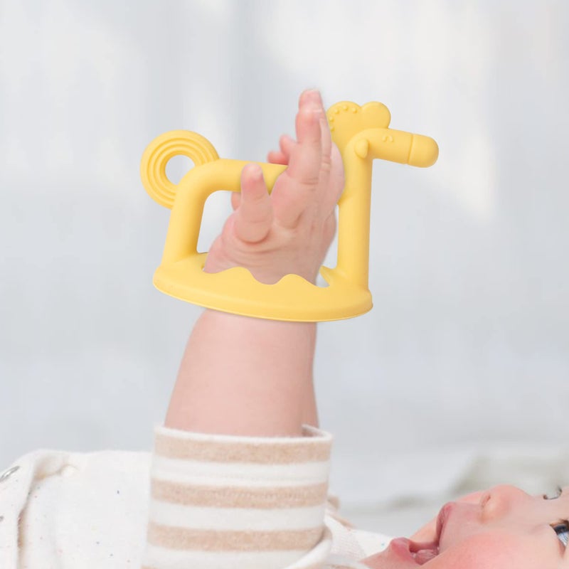 R HORSE 3Pcs Baby Wrist Teether Toys Anti-Dropping Silicone Teething Toy Soothing Bracelet Teether for Soothie, Infants Toddlers Hand Pacifier Baby Shower Birthday Gifts for Boys Girls - Image 4