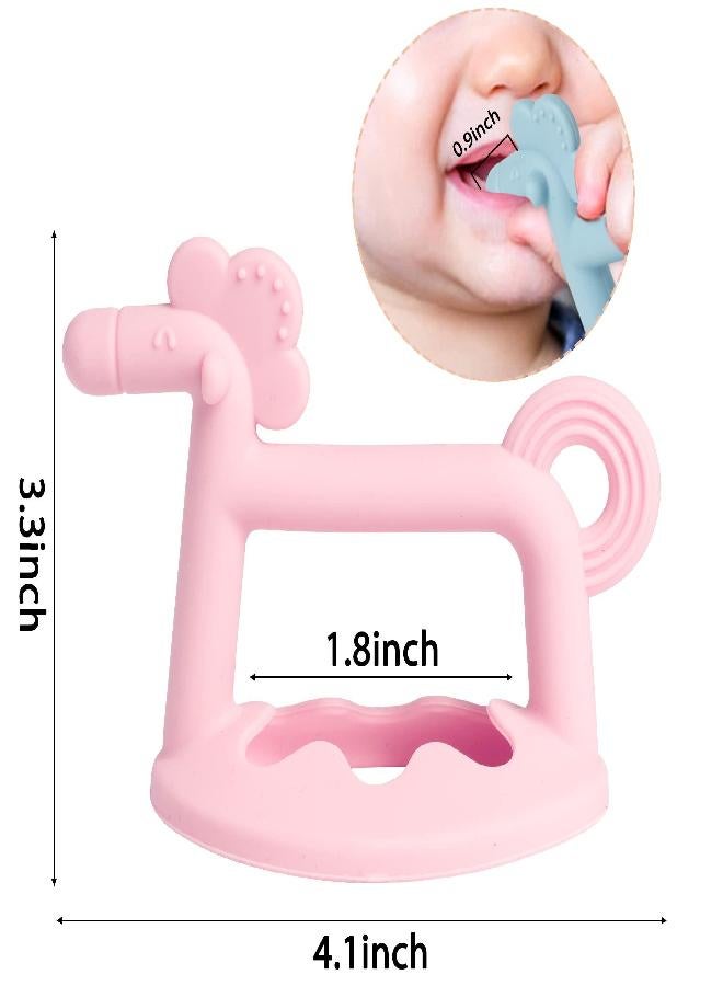 R HORSE R HORSE 3Pcs Baby Wrist Teether Toys Anti-Dropping Silicone Teething Toy Soothing Bracelet Teether for Soothie, Infants Toddlers Hand Pacifier Baby Shower Birthday Gifts for Boys Girls - Image 2