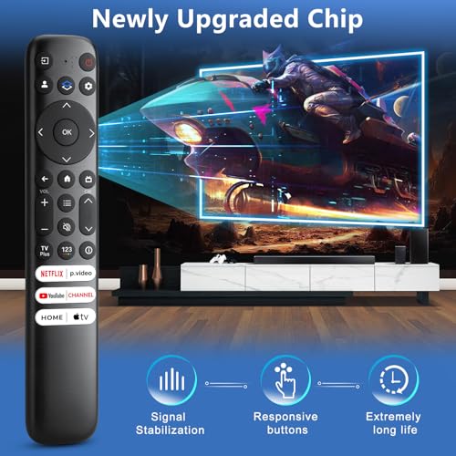 OMAIC for TCL-Google-TV-Remote Control Replacement,RC813 Compatible with TCL Smart TVs QM8/QM7/S5/S4/S3/Q7/Q6/Q5 Series(Not for Roku TVs) - Image 4