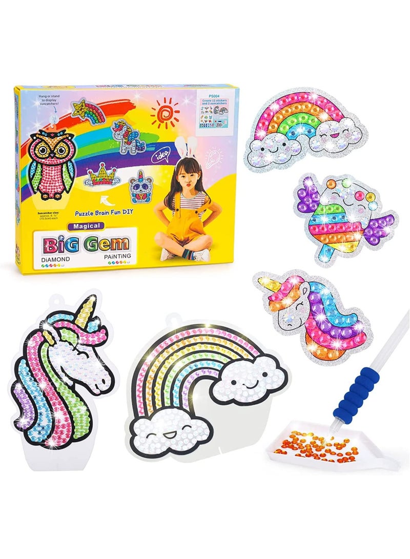 SYOSI Unicorn Gifts for Girls Diamond Painting Stickers Diamond Painting Pictures Children Toy Gifts Girls Toy From 4 5 6 7 8 10 Years Girls - Image 1