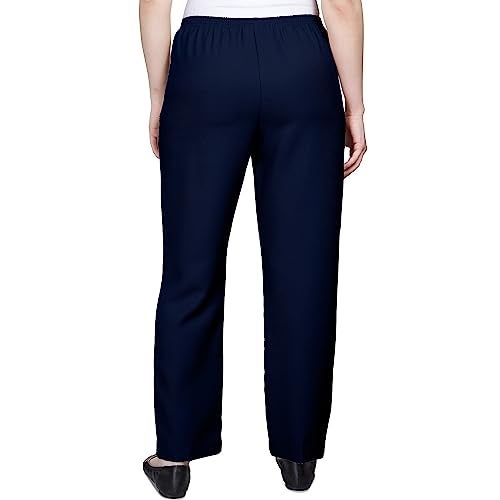 Alfred Dunner Women's Medium Pant,Navy,14 - Image 3