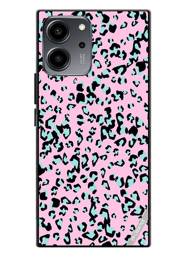 VR CREATIVE Protective Case Cover For Honor 80 SE Pink Leopard Print Design Animal Skin Pattern Vector Illustration Design Multicolour - Image 1