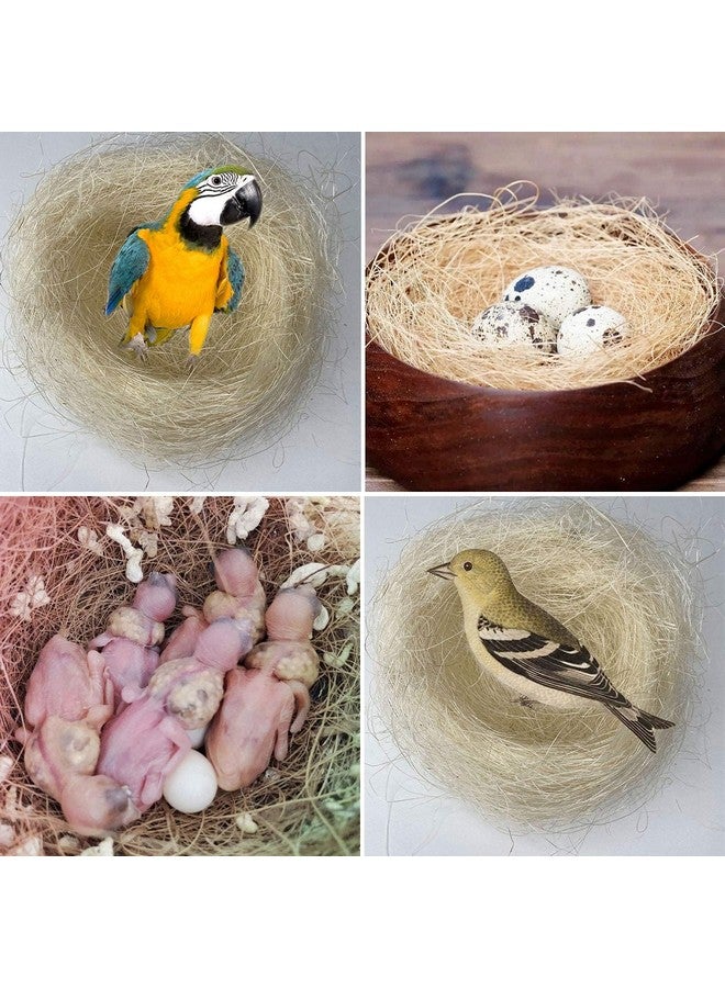 كاثسون مواد تعشيش الطيور من كاثسون، ألياف جوز الهند، مادة فراش عش الطيور، كتان حرير دافئ وجيد التهوية للطيور والحيوانات الصغيرة (عبوة من 6 قطع) - Image 5
