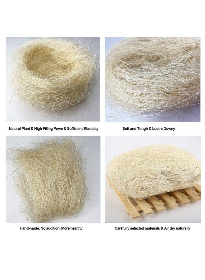 كاثسون مواد تعشيش الطيور من كاثسون، ألياف جوز الهند، مادة فراش عش الطيور، كتان حرير دافئ وجيد التهوية للطيور والحيوانات الصغيرة (عبوة من 6 قطع) - Image 4