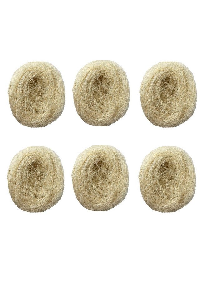 كاثسون مواد تعشيش الطيور من كاثسون، ألياف جوز الهند، مادة فراش عش الطيور، كتان حرير دافئ وجيد التهوية للطيور والحيوانات الصغيرة (عبوة من 6 قطع) - Image 1