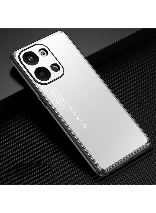 Case Cover For Xiaomi Redmi Note 13 Pro 5G Frosted Metal Phone Case Silver