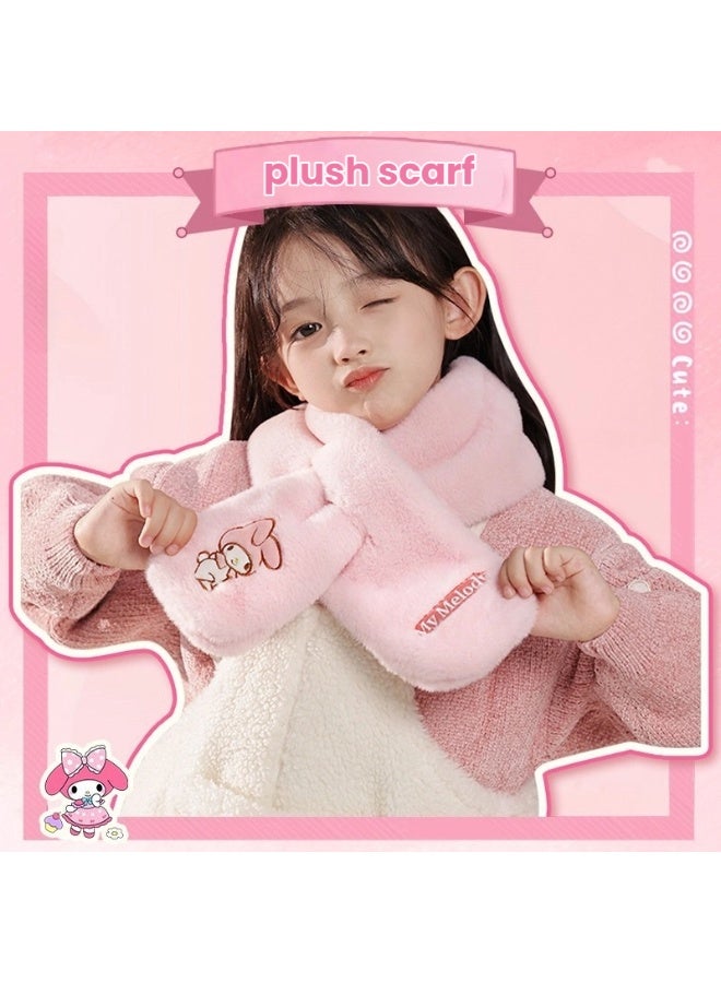 سانريو بلدي ميلودي المطرزة أفخم وشاح رائعتين بشكل لا يصدق لينة للغاية ومريحة للغاية ملحق أساسي للأطفال - Image 1