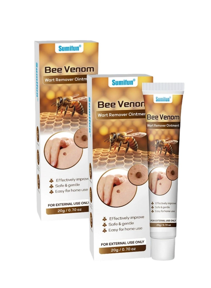 Sumifun 2-PACKS Wart Removal Cream,  Wart Remover for Plantar Warts, Common Warts, Corns, Wart Cream 20g*2 - Image 1