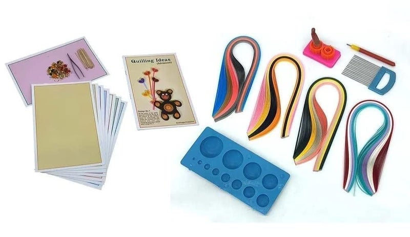 53 Arts Quilling Paper Set – Complete Kit with Strips & Tools for Beginners & Advanced Crafters | DIY Paper Craft Kit for Card Making, Scrapbooking, Art Projects & Decorations - Image 2