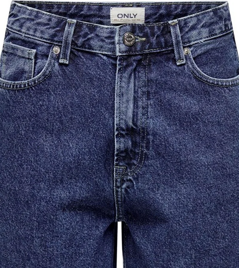 اونلي Pocket Normal Waist Blue Women's Shorts 15321327