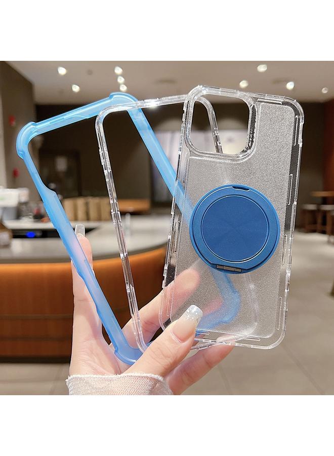 S-TOP Case For iPhone 15 Matte TPU Hybrid PC 3-in-1 MagSafe Holder Phone Case - Image 3