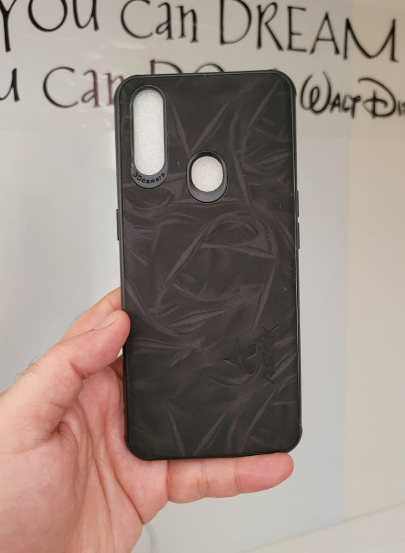 Oppo A8 silicone case back cover black colour - Image 1