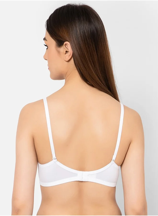 Clovia Clovia Pack of 3 Padded Non-Wired Full Coverage Multiway T-shirt Bra