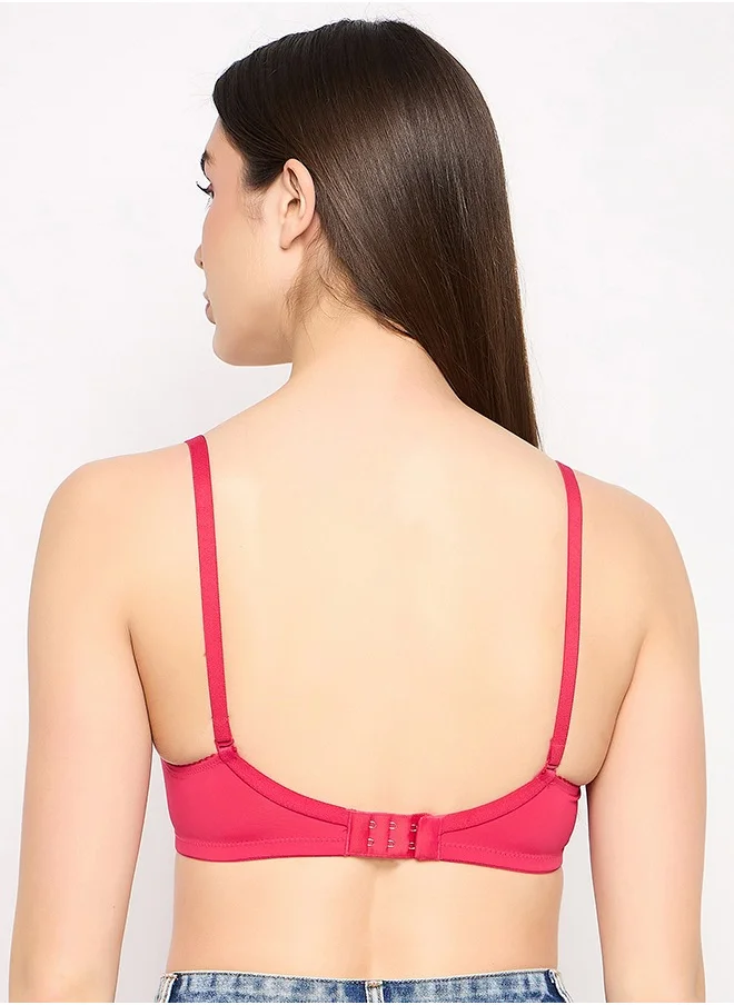 Clovia Clovia Pack of 3 Padded Non-Wired Full Coverage Multiway T-shirt Bra